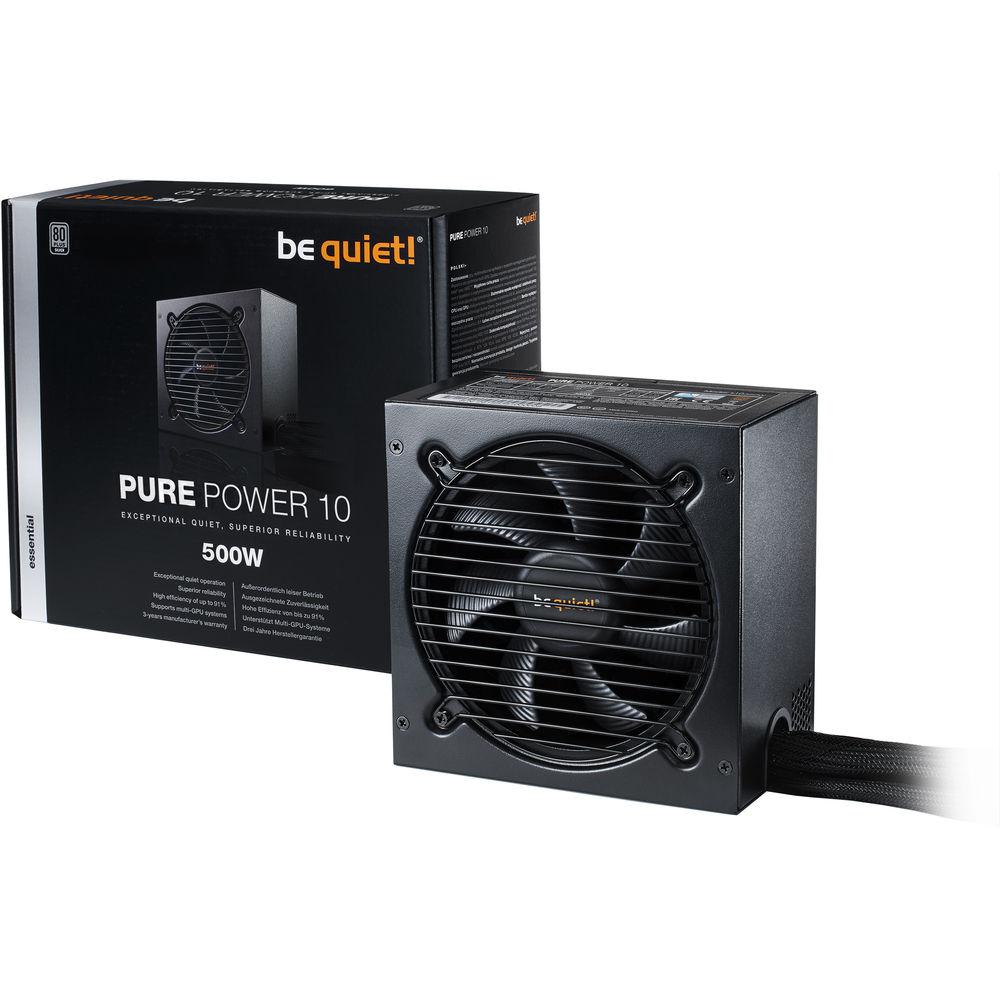 be quiet! Pure Power 10 500W 80 Plus Silver Power Supply, be, quiet!, Pure, Power, 10, 500W, 80, Plus, Silver, Power, Supply
