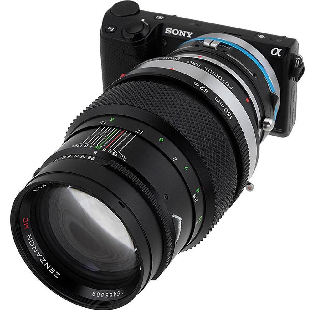 FotodioX Pro Shift Mount Adapter for Bronica ETR Lens to Sony E-Mount Camera