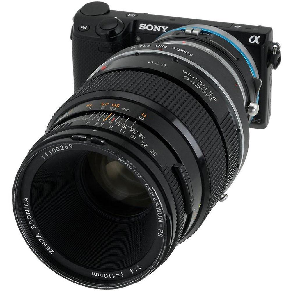 FotodioX Pro Shift Mount Adapter for Bronica SQ-Mount Lens to Sony E Mount Camera