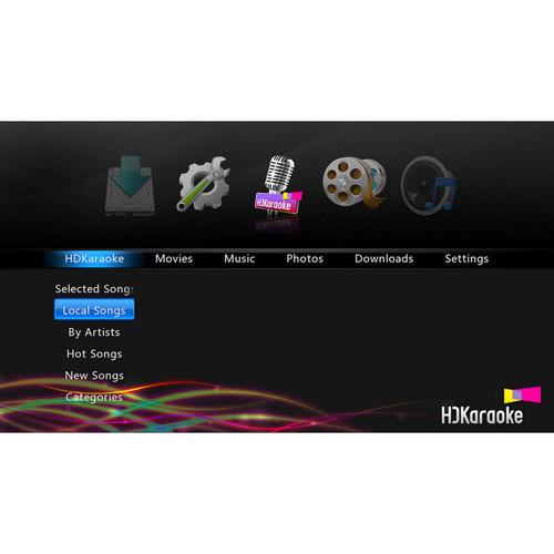 HD Karaoke HDK Box 2.0 Internet-Enabled Streaming Karaoke Player with Microphone
