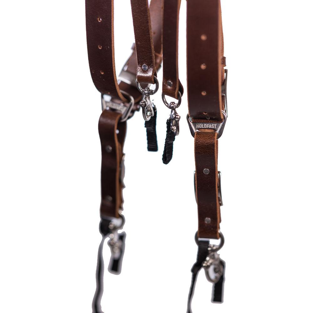 HoldFast Gear Money Maker 3-Camera Leather Harness