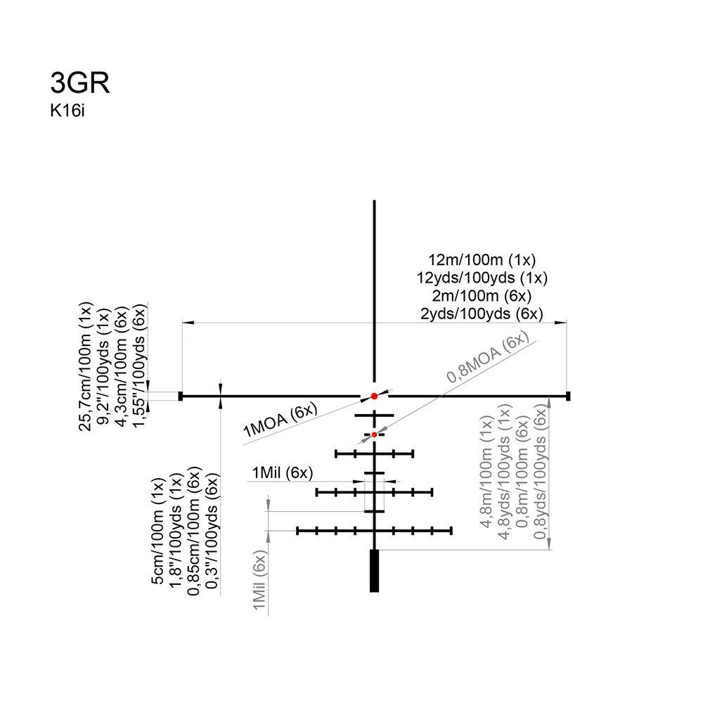 Kahles 1-6x24 K16i BDC Riflescope
