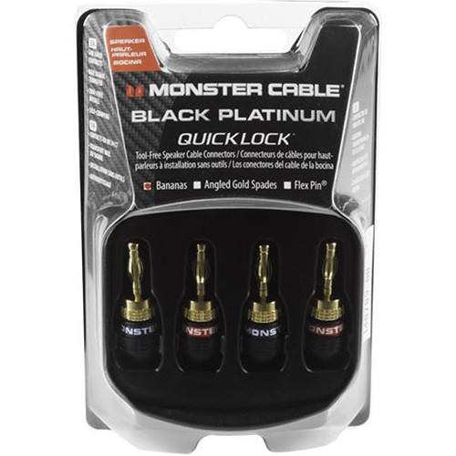 Monster Cable QuickLock MKII Gold Banana Connectors with Self-Crimping Terminations, Monster, Cable, QuickLock, MKII, Gold, Banana, Connectors, with, Self-Crimping, Terminations