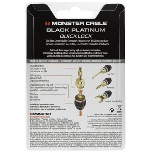 Monster Cable QuickLock MKII Gold Banana Connectors with Self-Crimping Terminations