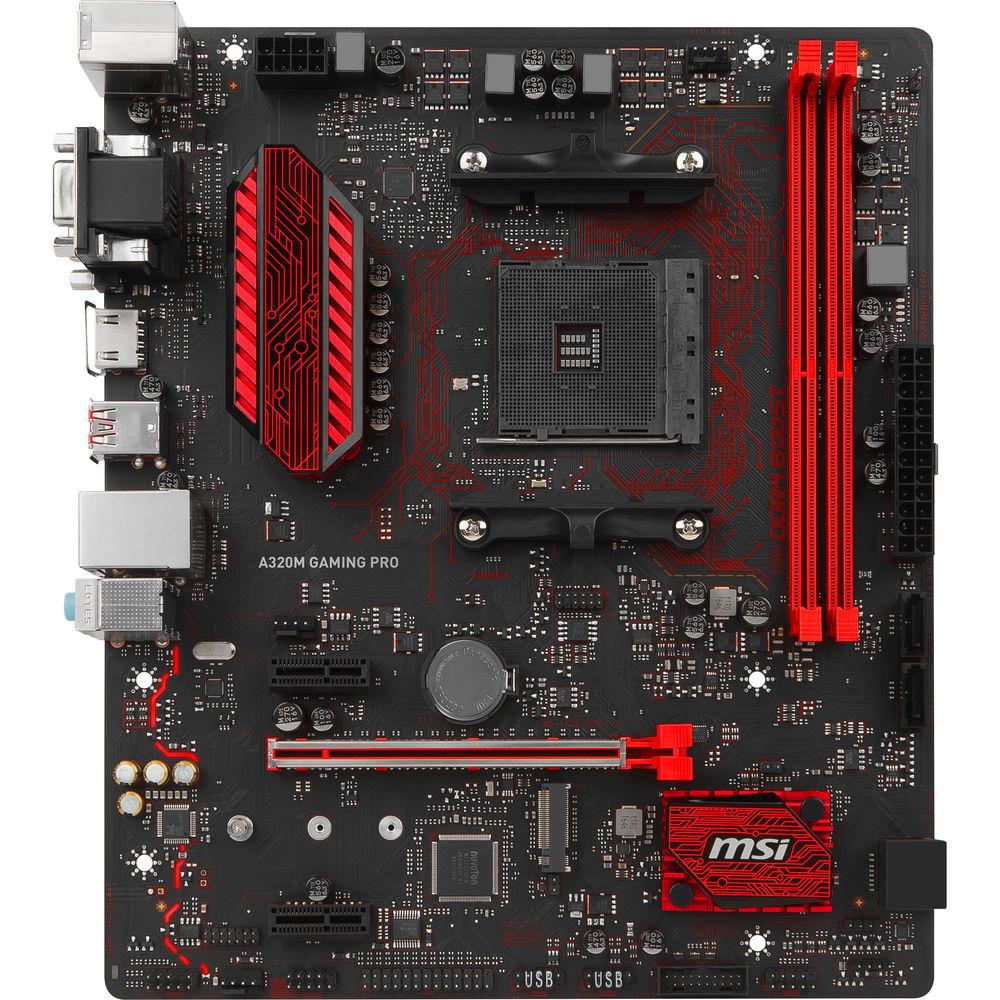 MSI A320M Gaming Pro AM4 Micro-ATX Motherboard