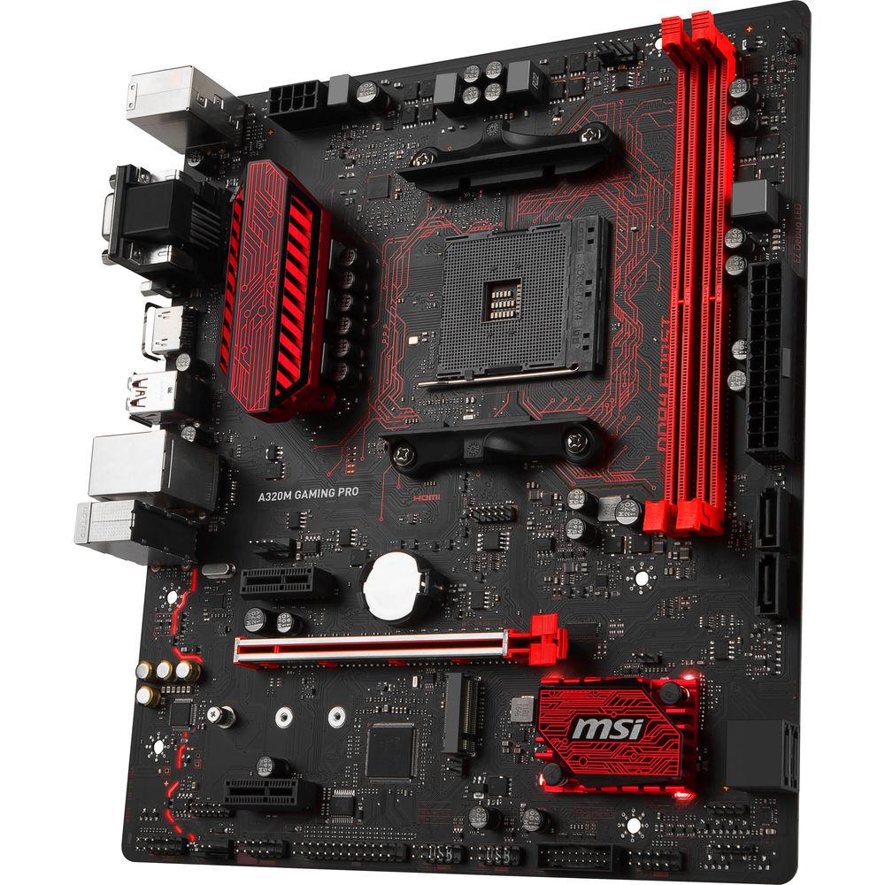 MSI A320M Gaming Pro AM4 Micro-ATX Motherboard