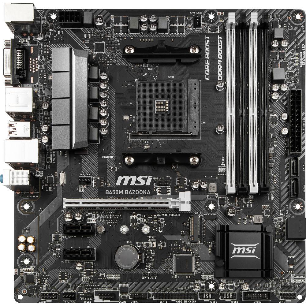MSI B450M Bazooka AM4 Micro-ATX Motherboard