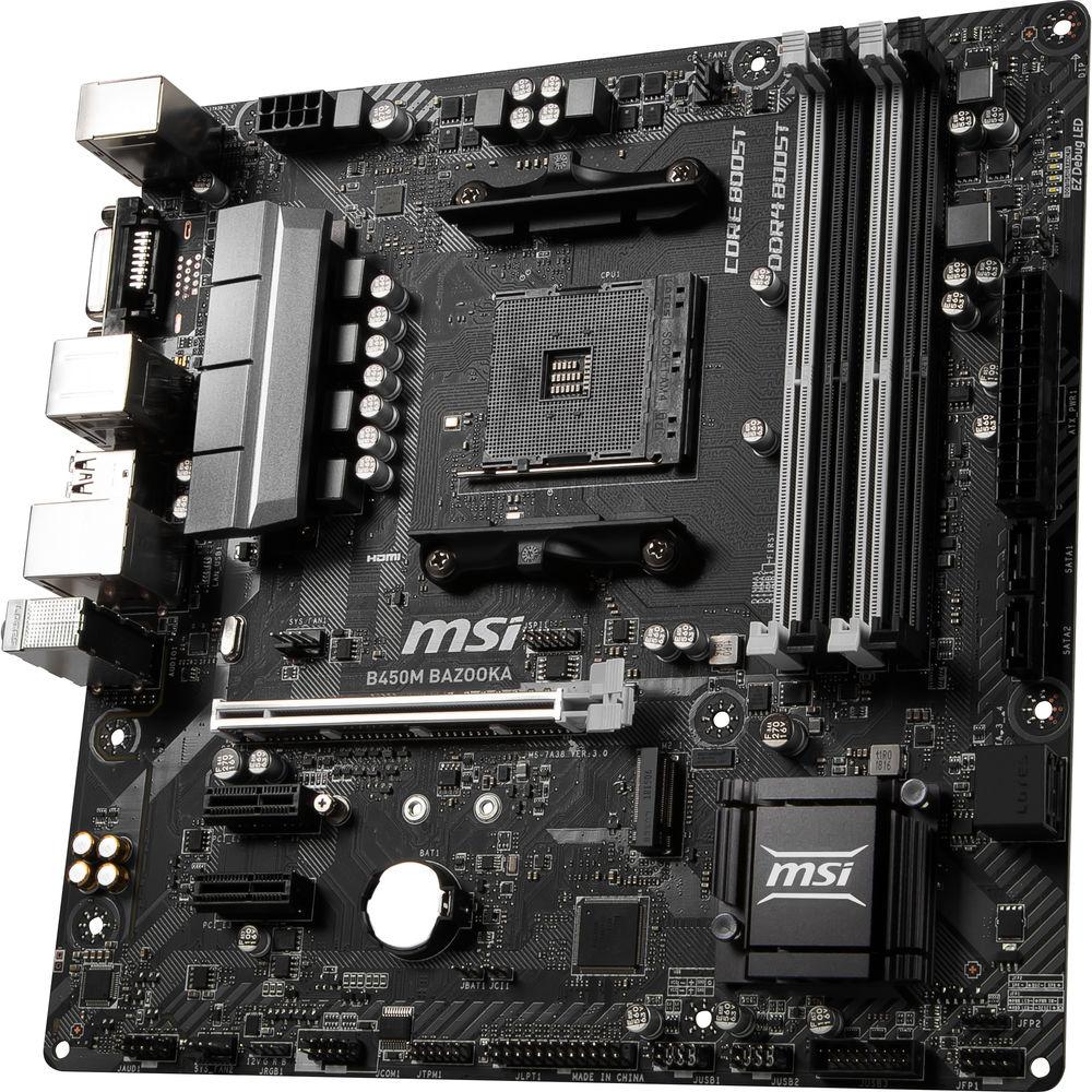 MSI B450M Bazooka AM4 Micro-ATX Motherboard