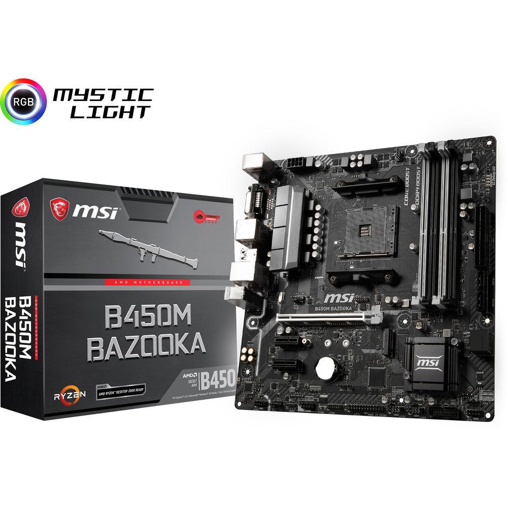 MSI B450M Bazooka AM4 Micro-ATX Motherboard