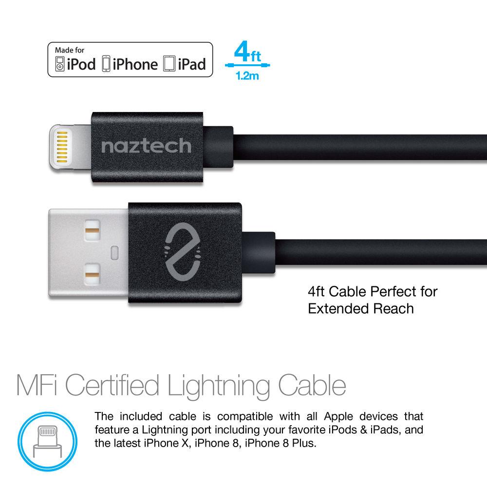 Naztech MagBuddy Safety Essential Car Kit with MFi Lightning Cable