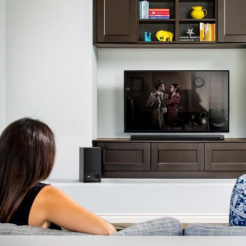 Polk Audio Black Sound Bar With Wireless Subwoofer