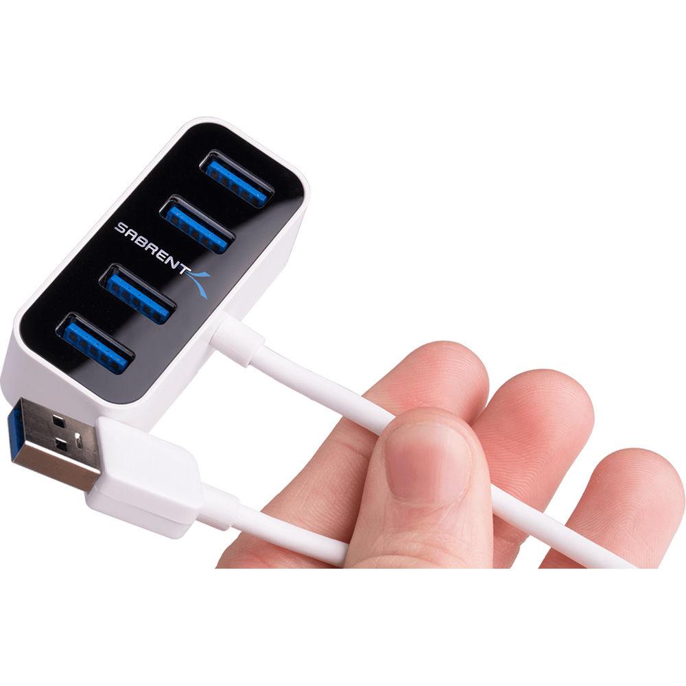 Sabrent 4-Port Mini Portable USB 3.0 Hub
