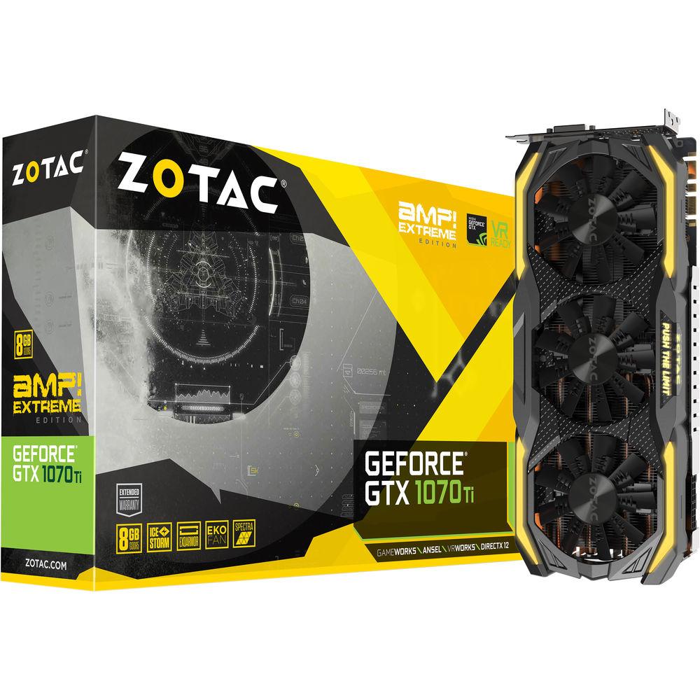 ZOTAC GeForce GTX 1070 Ti AMP! Extreme Graphics Card