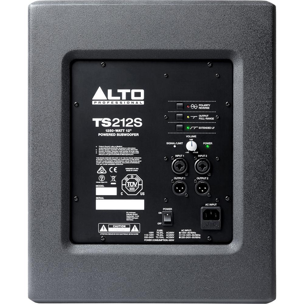Alto Professional TS212S 12" 1250W Powered Subwoofer