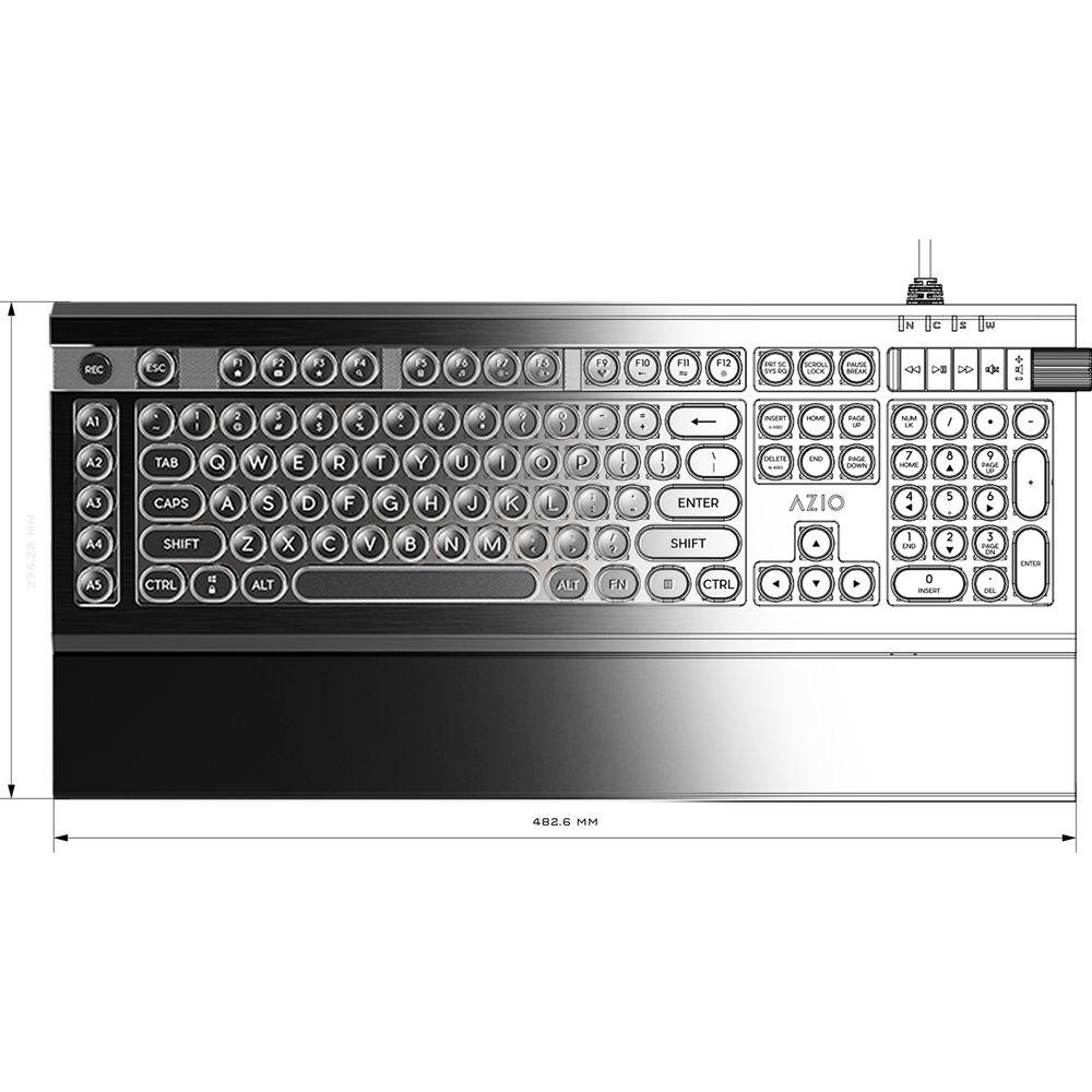 AZIO Armato CE Backlit Mechanical Keyboard, AZIO, Armato, CE, Backlit, Mechanical, Keyboard