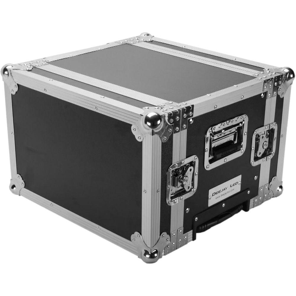 DeeJay LED 6 RU Effect Deluxe Case with Pull-Out Handle and Wheels