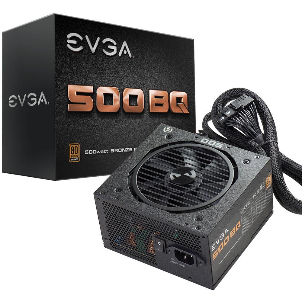 EVGA 500 BQ 500W 80 Plus Bronze Semi-Modular Power Supply