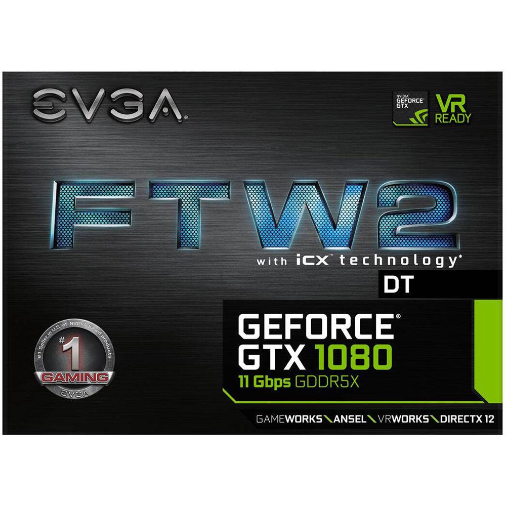 EVGA GeForce GTX 1080 FTW2 DT GAMING Graphics Card