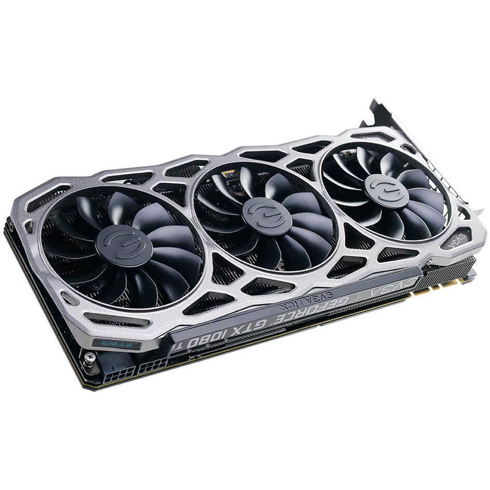 EVGA GeForce GTX 1080 Ti FTW3 ELITE GAMING SILVER Graphics Card