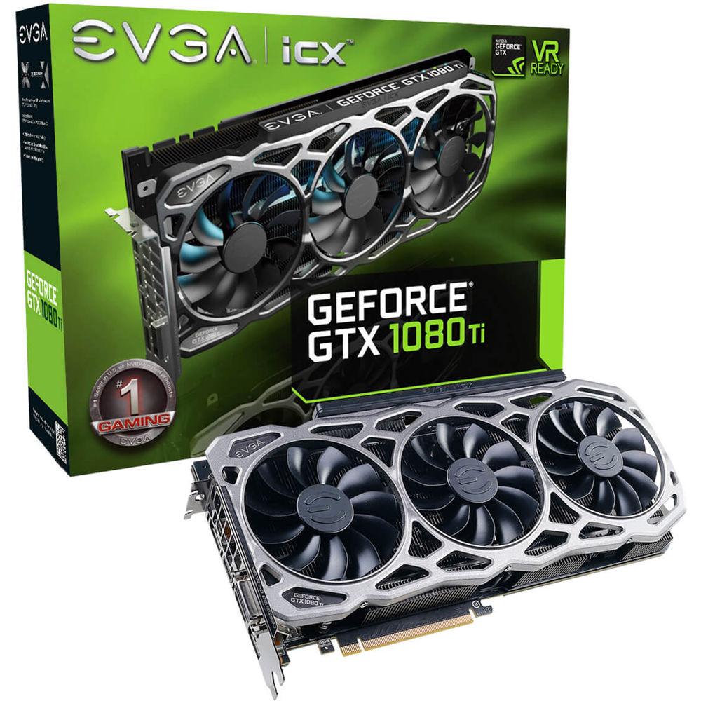EVGA GeForce GTX 1080 Ti FTW3 ELITE GAMING SILVER Graphics Card