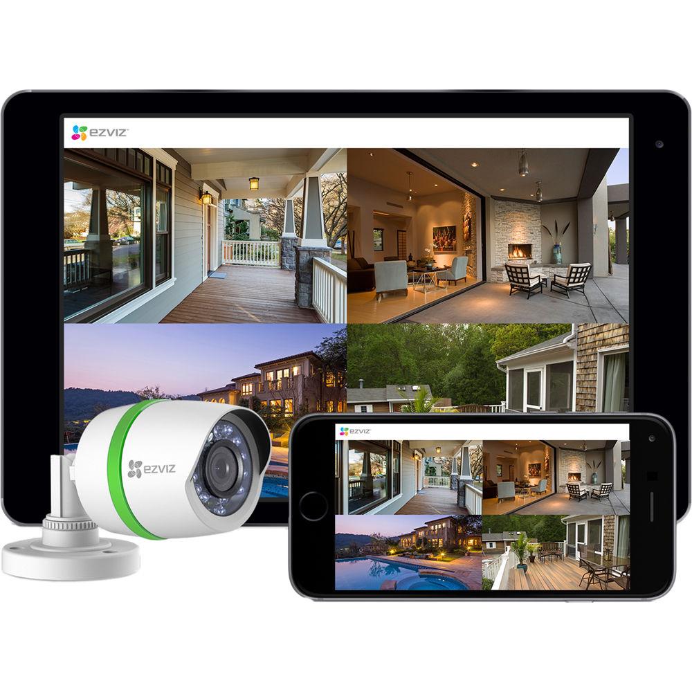 ezviz Everyday 720p 4-Channel DVR with 1TB HDD and 4 720p Outdoor Bullet Cameras