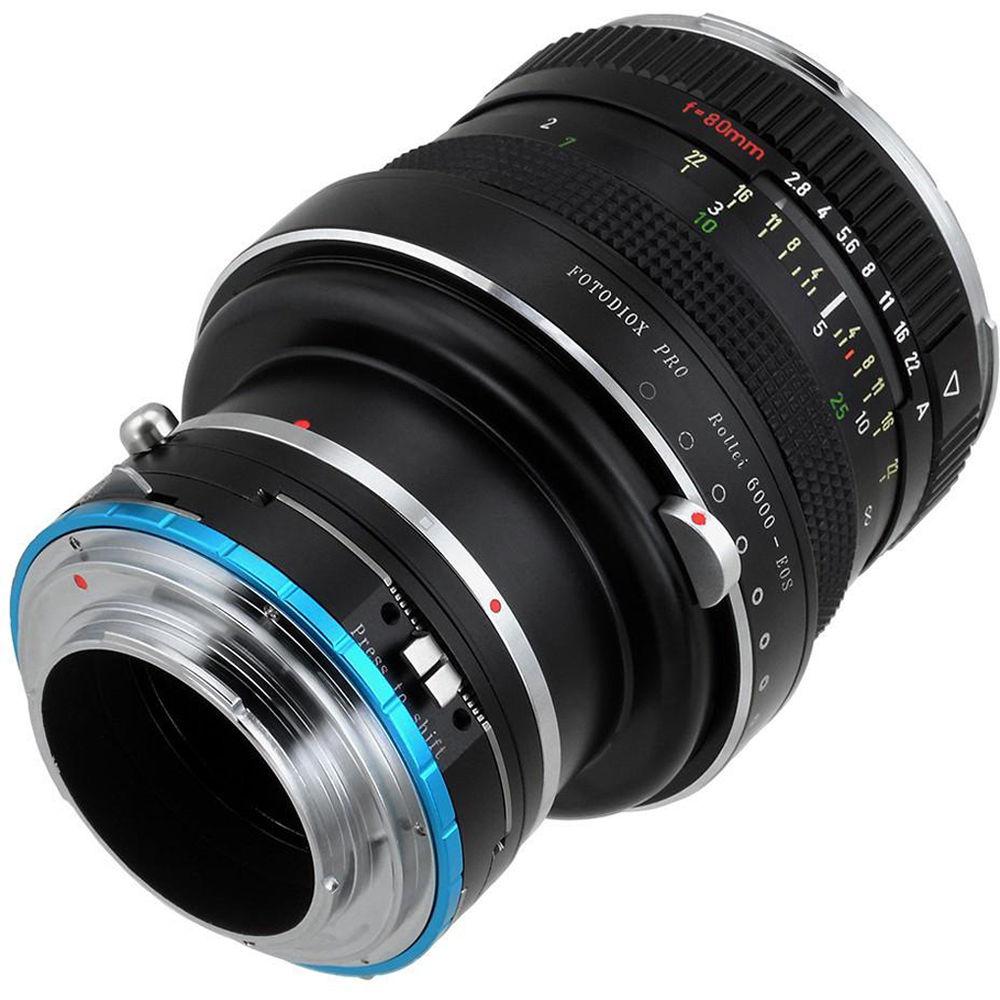 FotodioX Pro Lens Mount Shift Double Adapter for Rollei 6000 and Canon EOS Lenses to Sony Alpha E-Mount