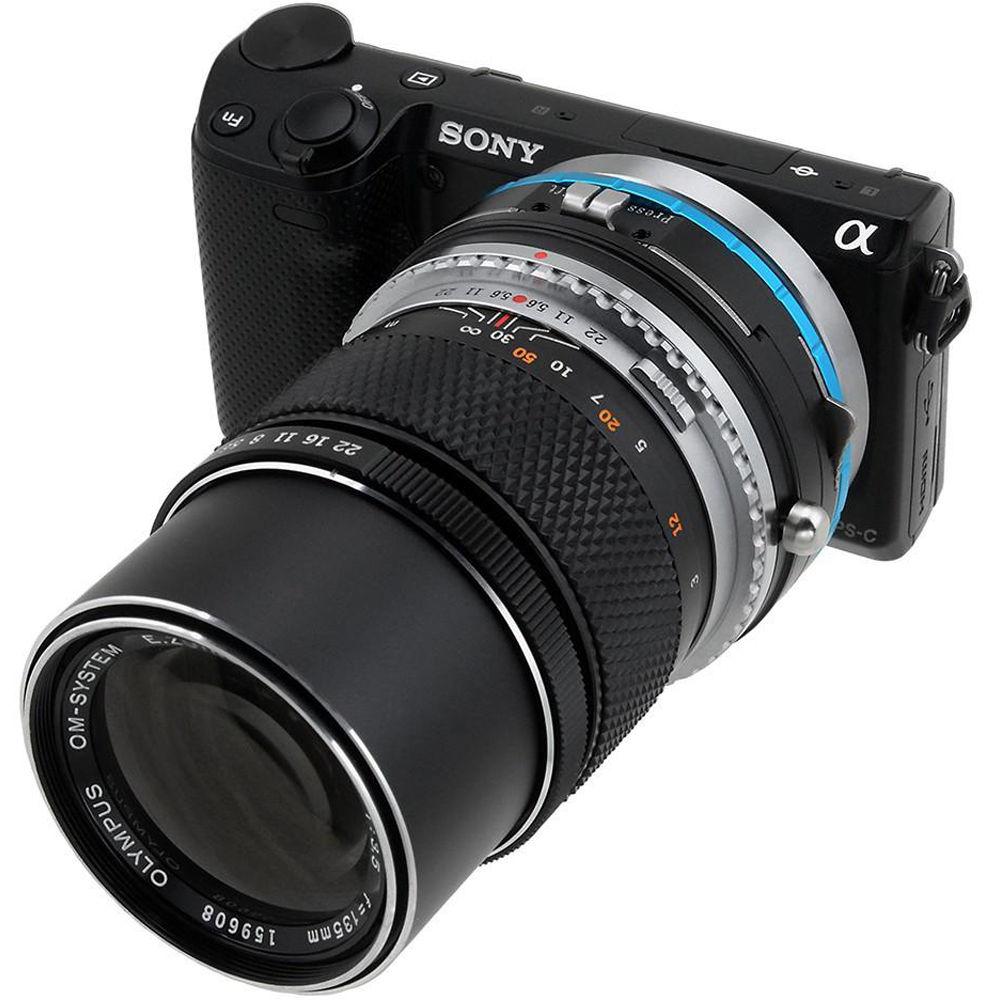FotodioX Pro Shift Mount Adapter for Olympus OM-Mount Lens to Sony Alpha E-Mount Camera