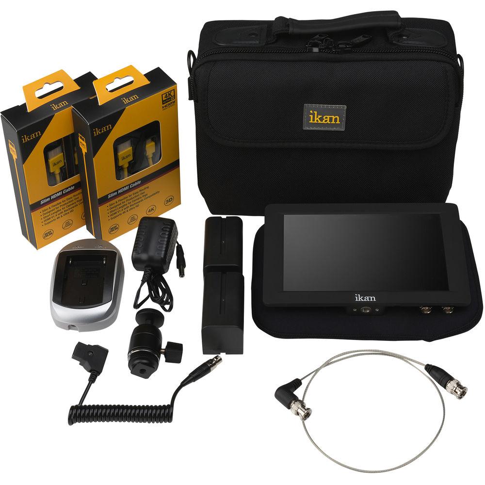 ikan S7H-DK Saga 7" High-Brightness On-Camera Monitor Deluxe Kit