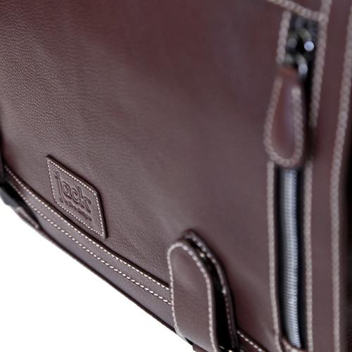 Jill-E Designs Bennett Leather Messenger Bag for 15" Laptop