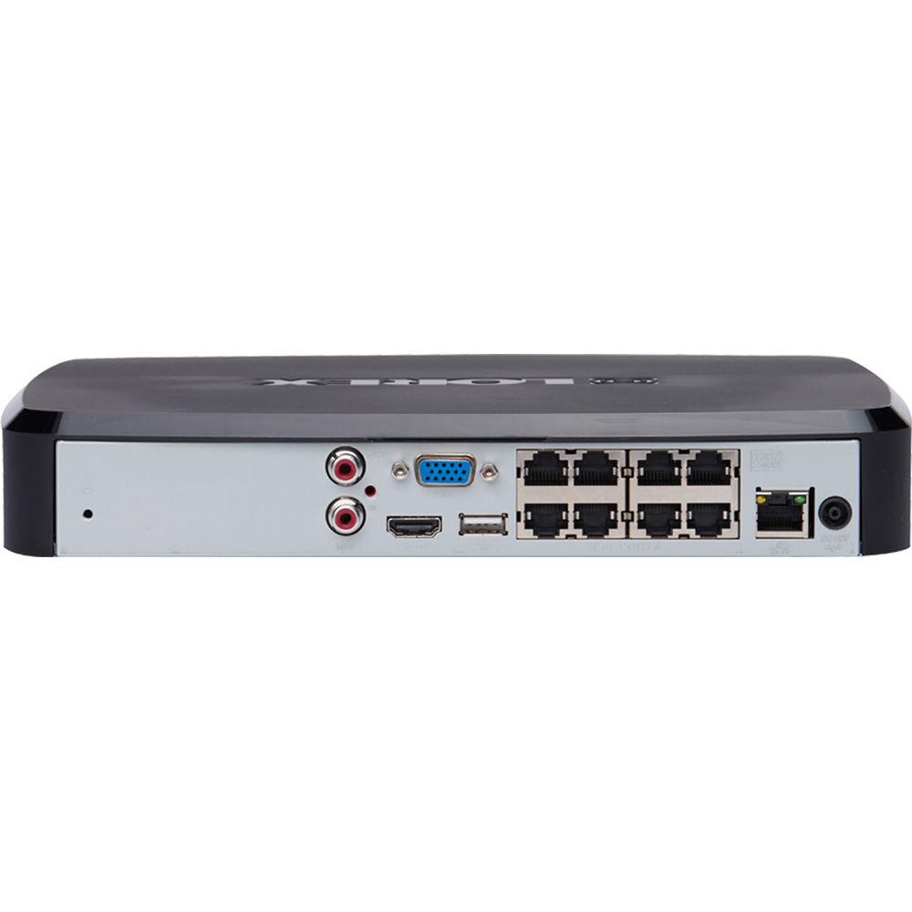 Lorex 8-Channel 4MP 3TB NVR with 4 3MP Bullet and 2 1080p PTZ Dome Cameras