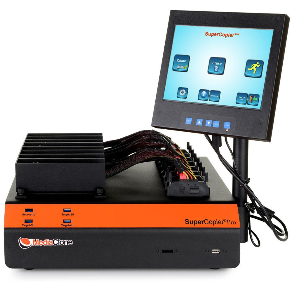 MediaClone Supercopier Desktop Pro Gen 2 Clone and Erase Unit 16-Sas Sata Ports