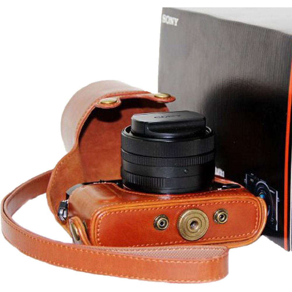 MegaGear Ever Ready Leather Camera Case for Sony Cyber-shot DSC-RX1, RX1R, RXIIR