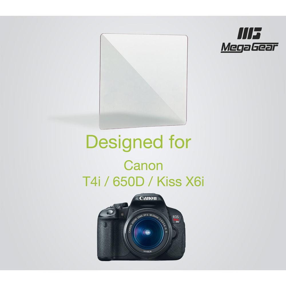 MegaGear LCD Optical Screen Protector for the Canon EOS Kiss X6i DSLR.