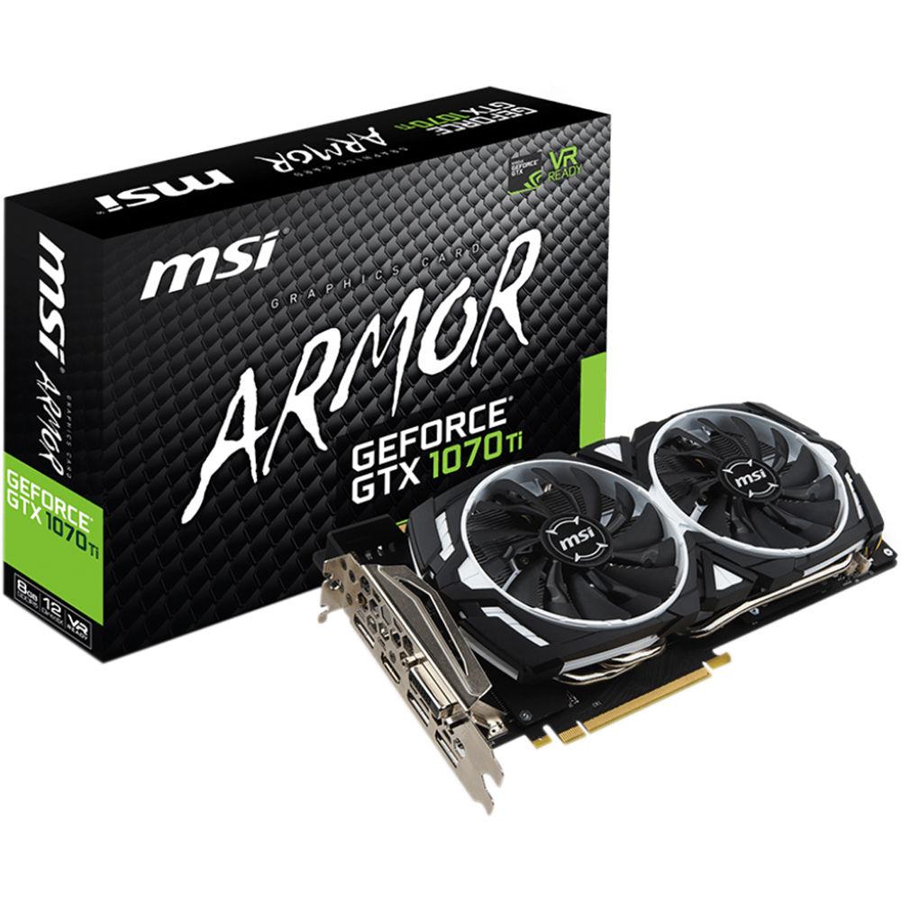MSI GeForce GTX 1070 Ti ARMOR 8G Graphics Card