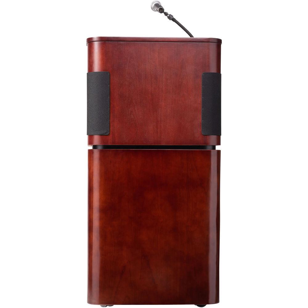 Oklahoma Sound Veneer Contemporary Table Lectern with Sound, Base & Rechargeable Battery