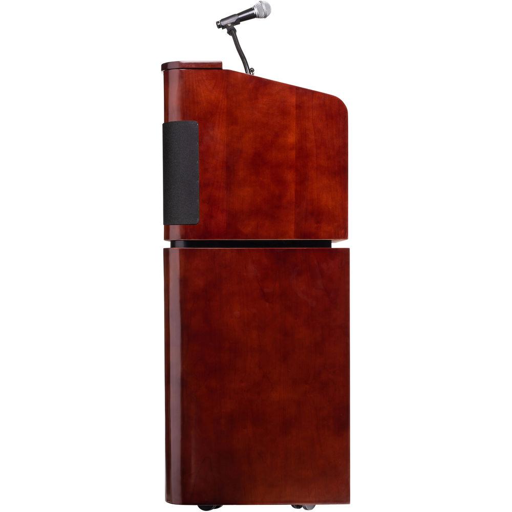 Oklahoma Sound Veneer Contemporary Table Lectern with Sound, Base & Rechargeable Battery
