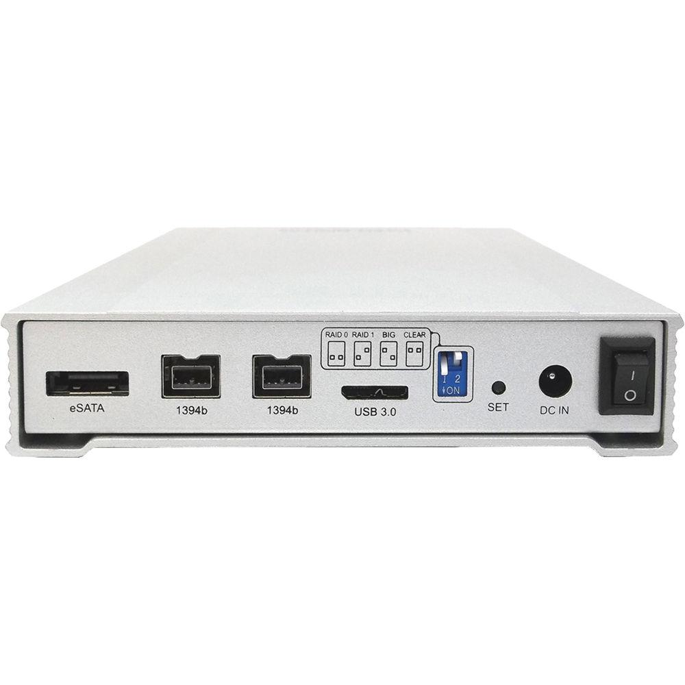 Oyen Digital MiniPro RAID V2 2TB 2-Bay USB 3.0 RAID Array, Oyen, Digital, MiniPro, RAID, V2, 2TB, 2-Bay, USB, 3.0, RAID, Array