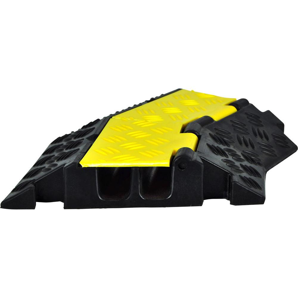 Pyle Pro PCBLCO34 Two-Channel Right-Turn Cable Protective Cover Ramp