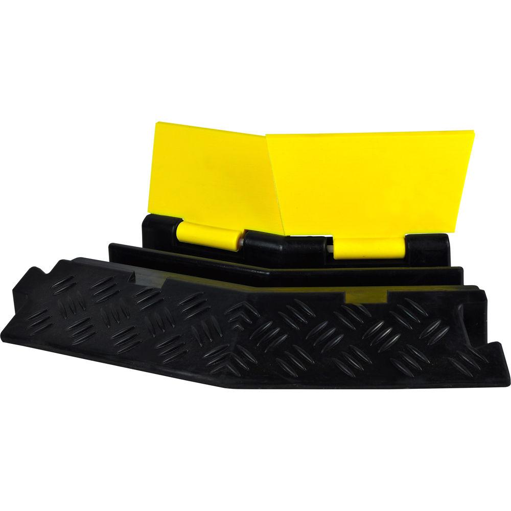Pyle Pro PCBLCO34 Two-Channel Right-Turn Cable Protective Cover Ramp
