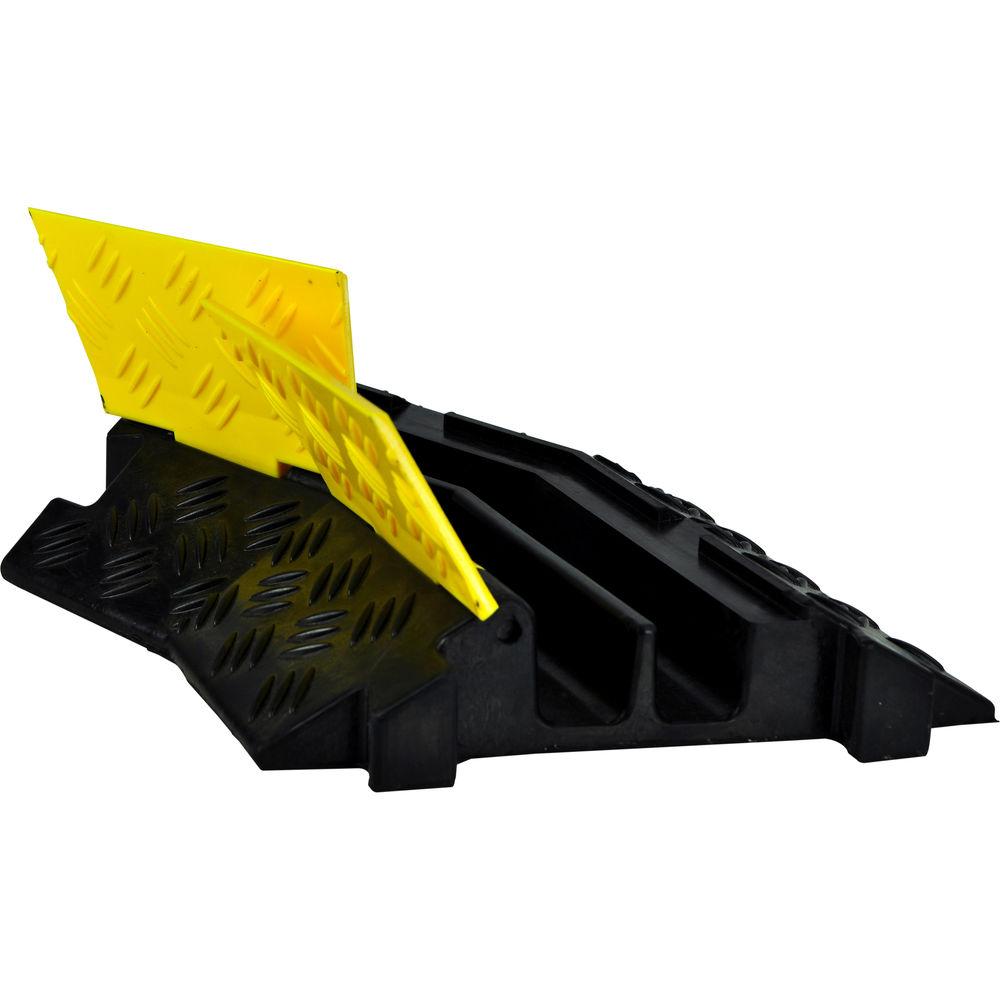 Pyle Pro PCBLCO34 Two-Channel Right-Turn Cable Protective Cover Ramp