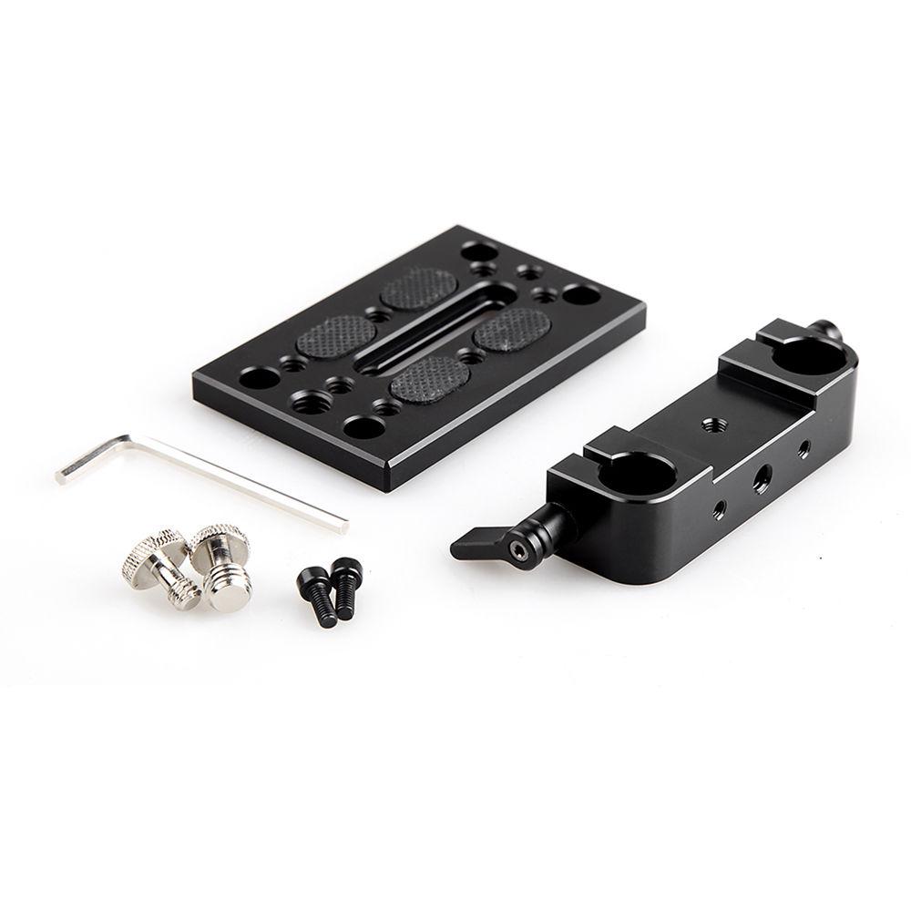 SmallRig Tripod Mounting Plate with 15mm Rod Clamp, SmallRig, Tripod, Mounting, Plate, with, 15mm, Rod, Clamp