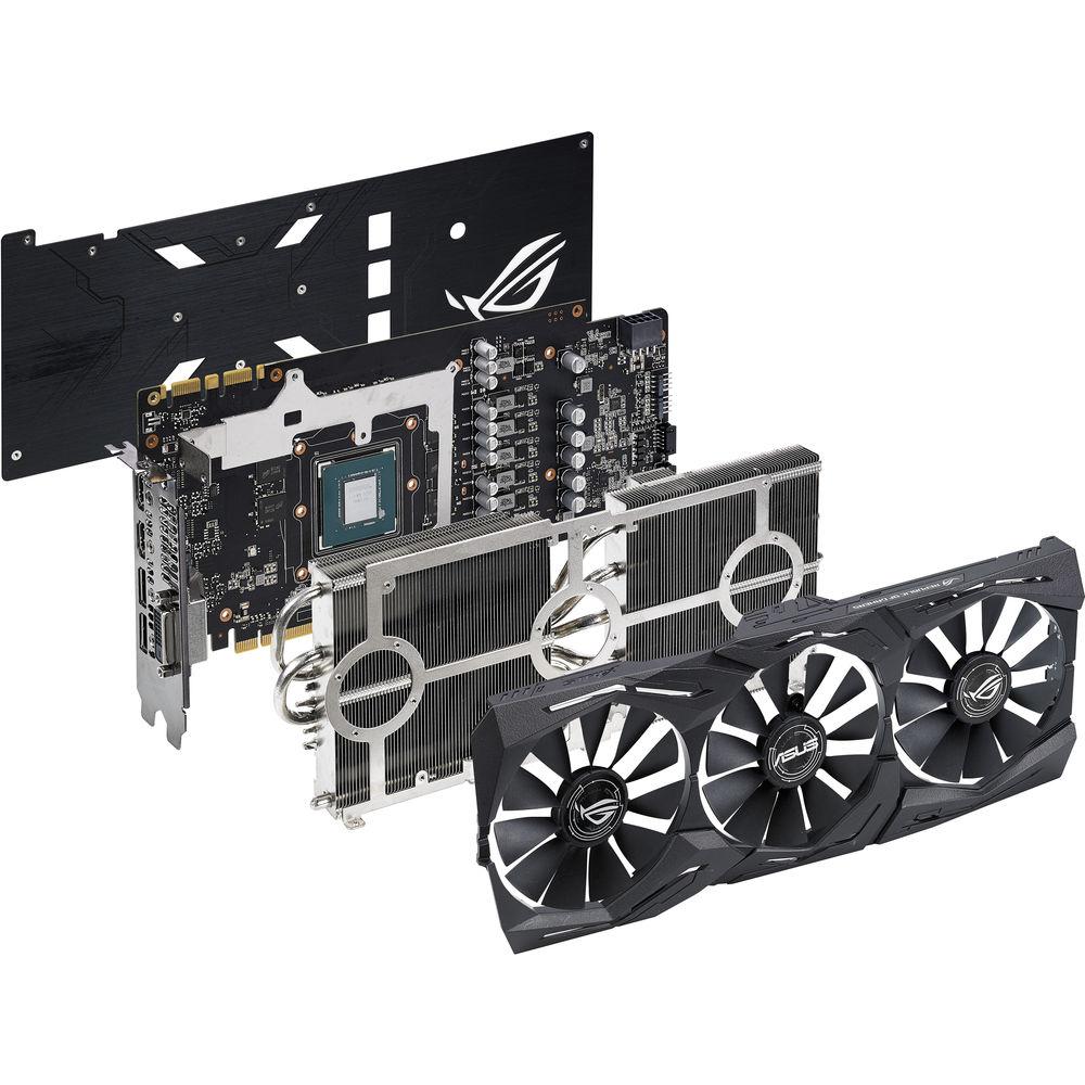 ASUS Republic of Gamers Strix GeForce GTX 1070 Ti Advanced Edition Graphics Card, ASUS, Republic, of, Gamers, Strix, GeForce, GTX, 1070, Ti, Advanced, Edition, Graphics, Card