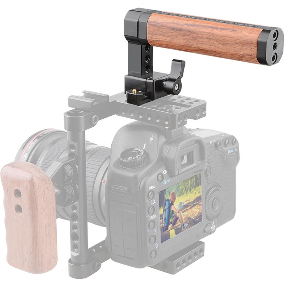 CAMVATE Wood Top Handle with 50mm NATO Rail