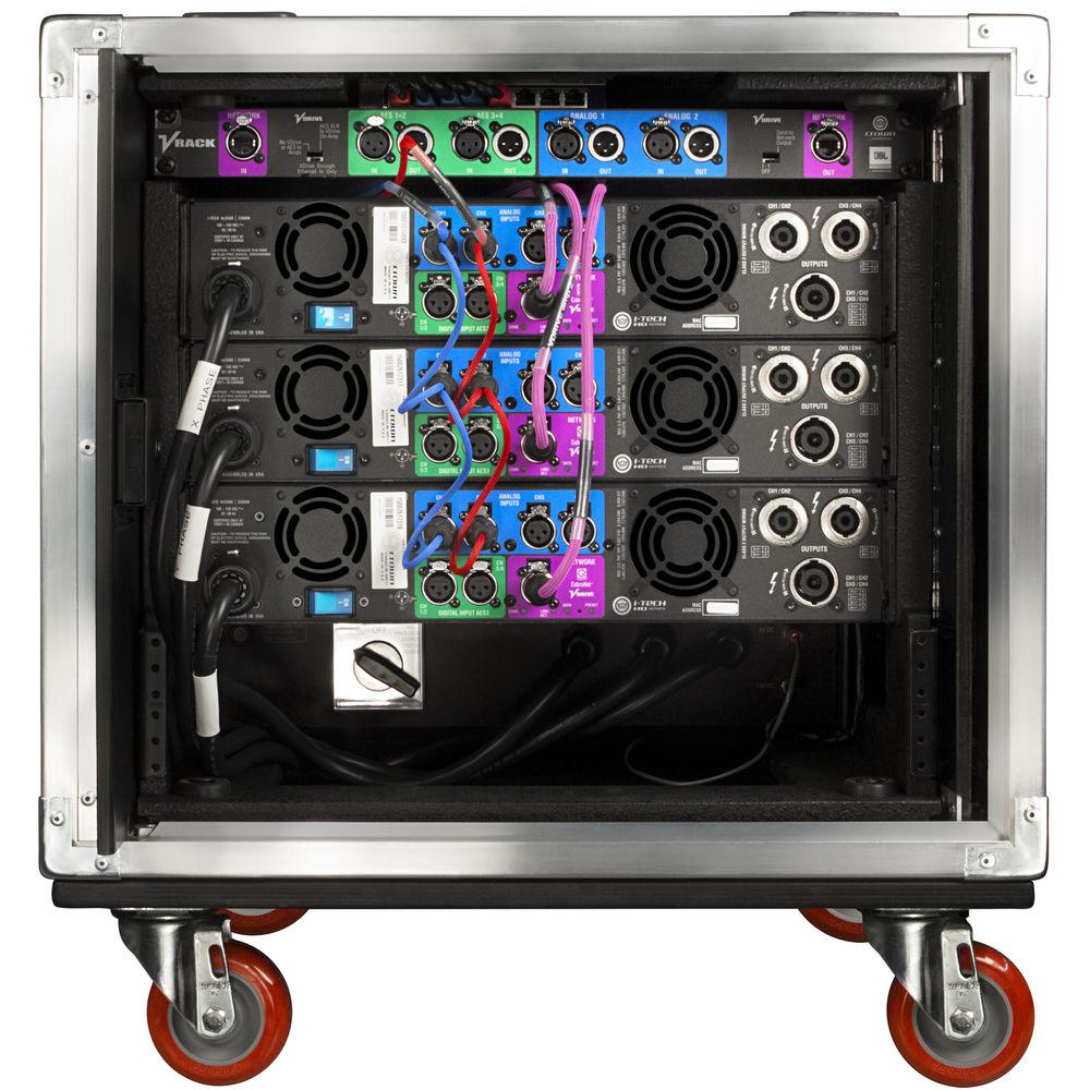 Crown Audio VRack Enclosure with 3 4x3500HD Amplifiers
