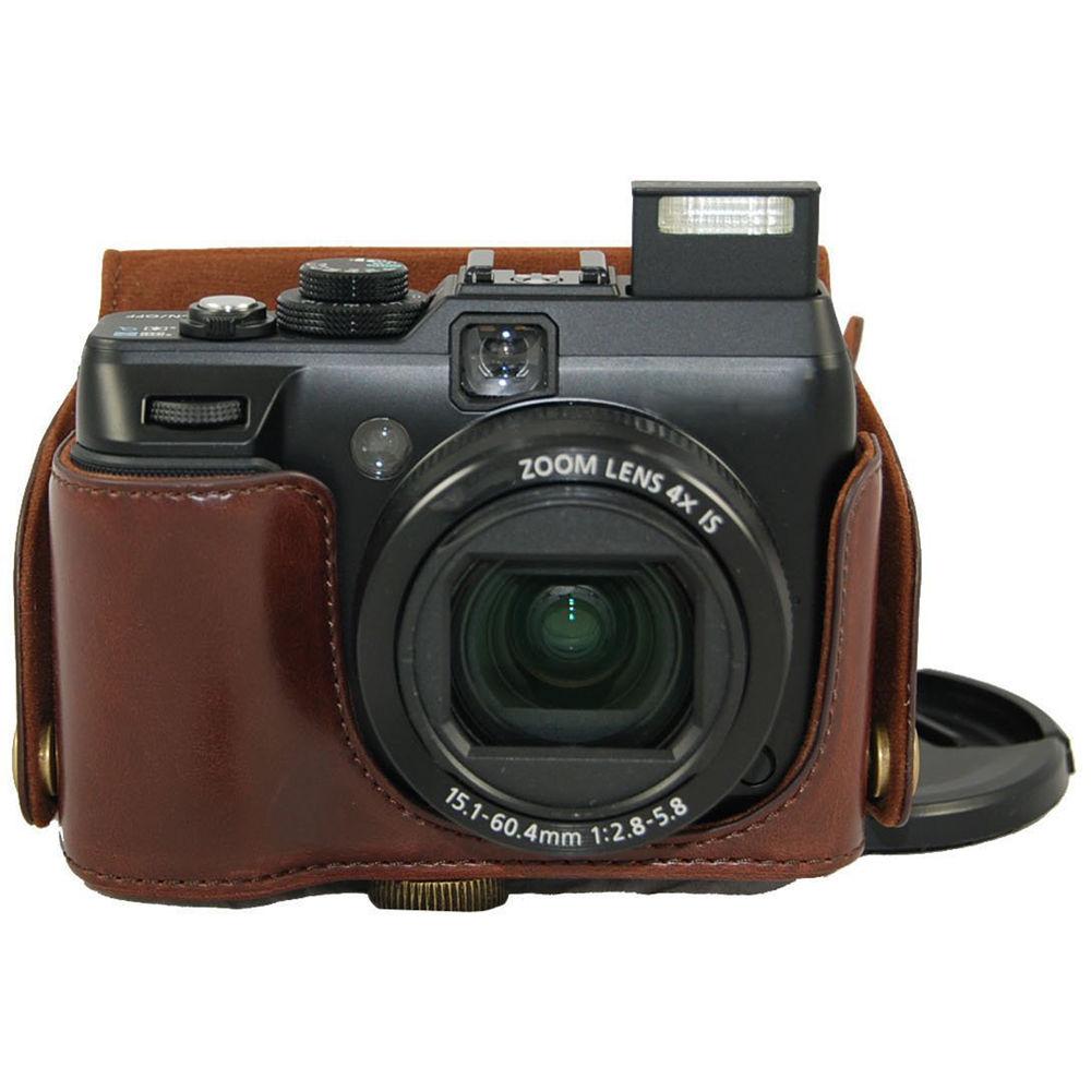 MegaGear Ever Ready PU Leather Camera Case and Strap for Canon PowerShot G1X