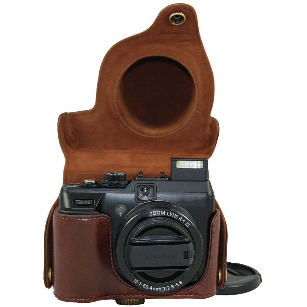 MegaGear Ever Ready PU Leather Camera Case and Strap for Canon PowerShot G1X