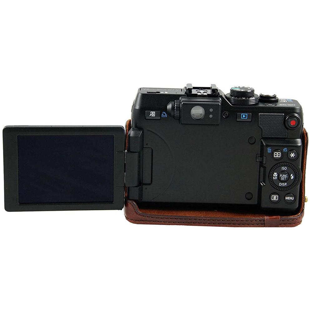 MegaGear Ever Ready PU Leather Camera Case and Strap for Canon PowerShot G1X