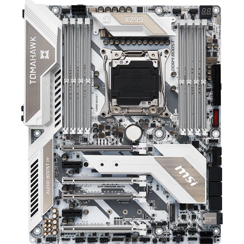 MSI X299 Tomahawk Arctic LGA 2066 ATX Motherboard