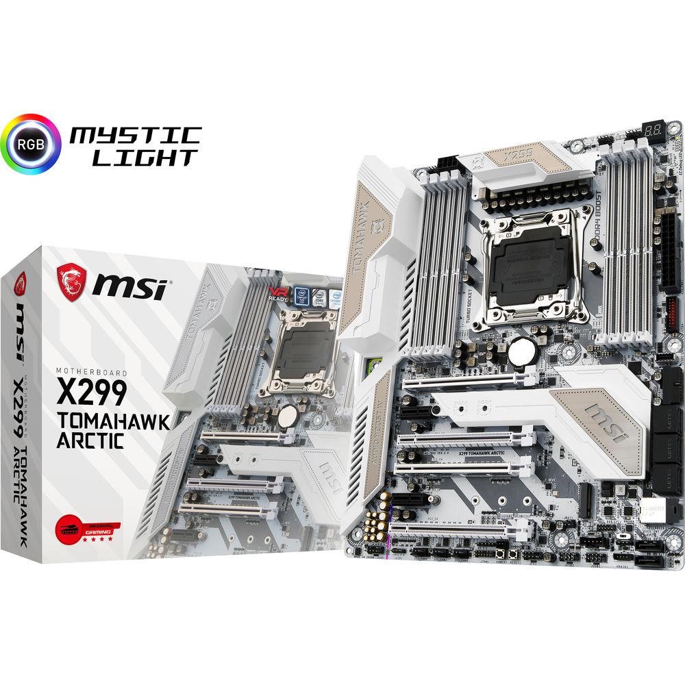 MSI X299 Tomahawk Arctic LGA 2066 ATX Motherboard