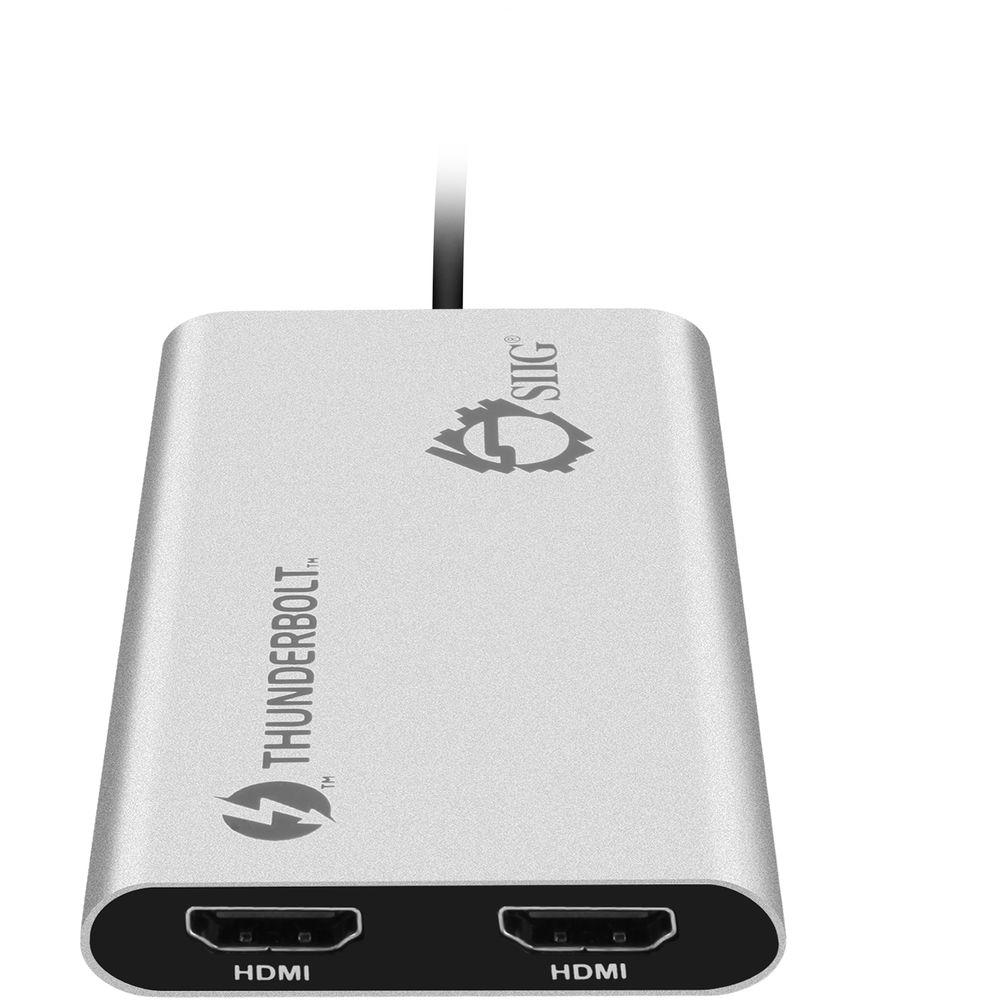 SIIG Thunderbolt V3 to Dual HDMI Adapter